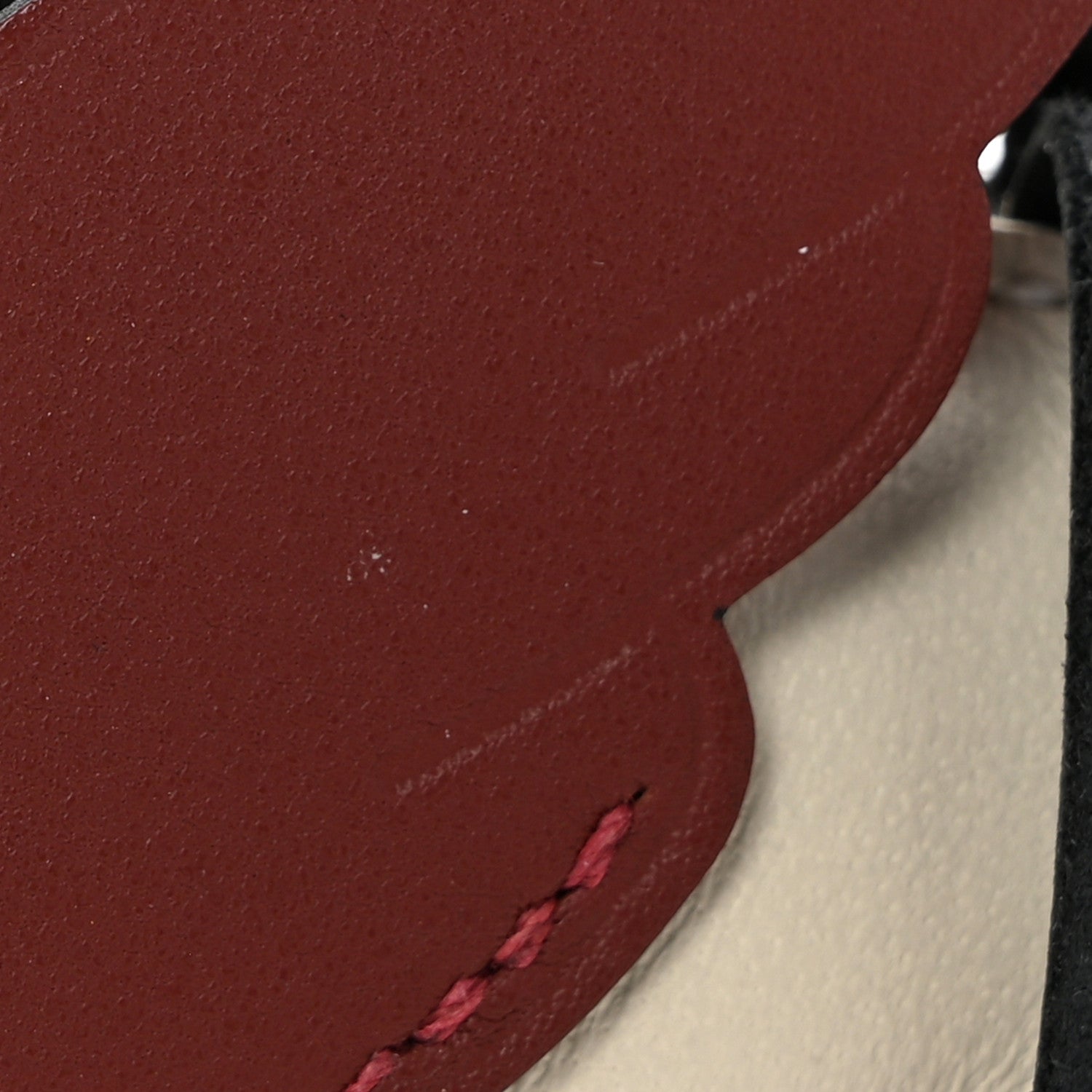 Hermes Milo Lambskin Grigri Rodeo Pegase Horse Bag Charm PM Nata Rouge H Black Nata Rouge H Black 5 of 6