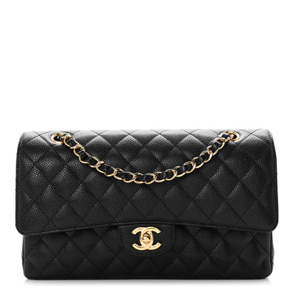 Chanel Caviar Quilted Medium Double Flap Black 1 of 9