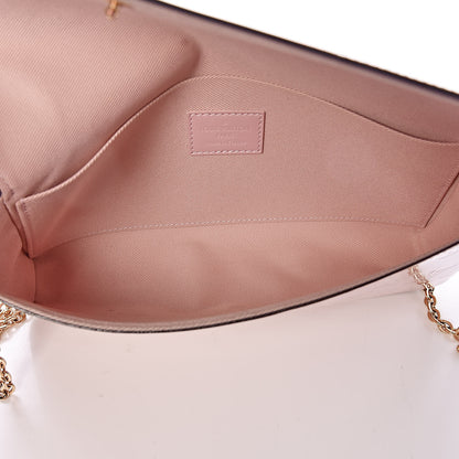 Louis Vuitton Vernis Felicie Chain Wallet Rose Ballerine 5 of 15