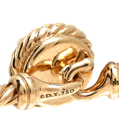 David Yurman 18K Yellow Gold Garnet Chatelaine Bracelet 3 of 3