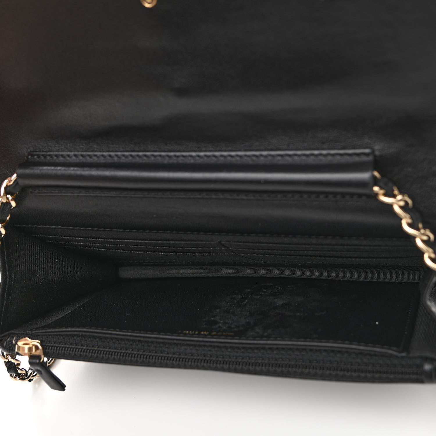 Chanel Lambskin Quilted All About Chanel Wallet On Chain WOC Black 5 of 13
