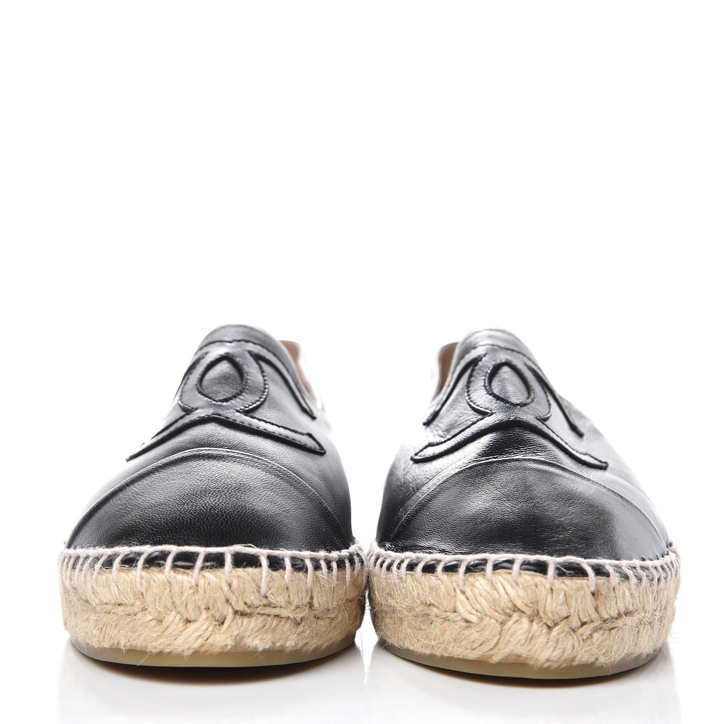 Lambskin CC Espadrilles 39 Black