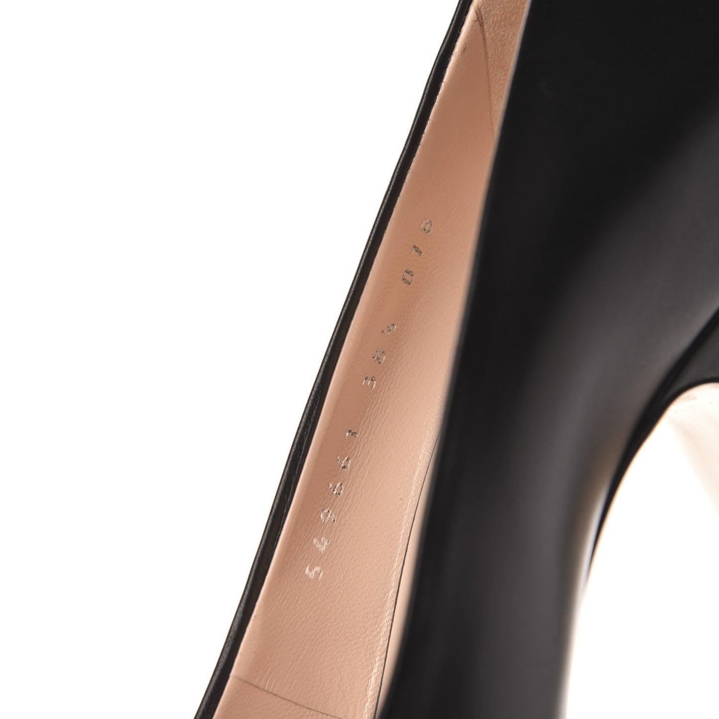 Nappa Bow High Heel Pumps 38.5 Black