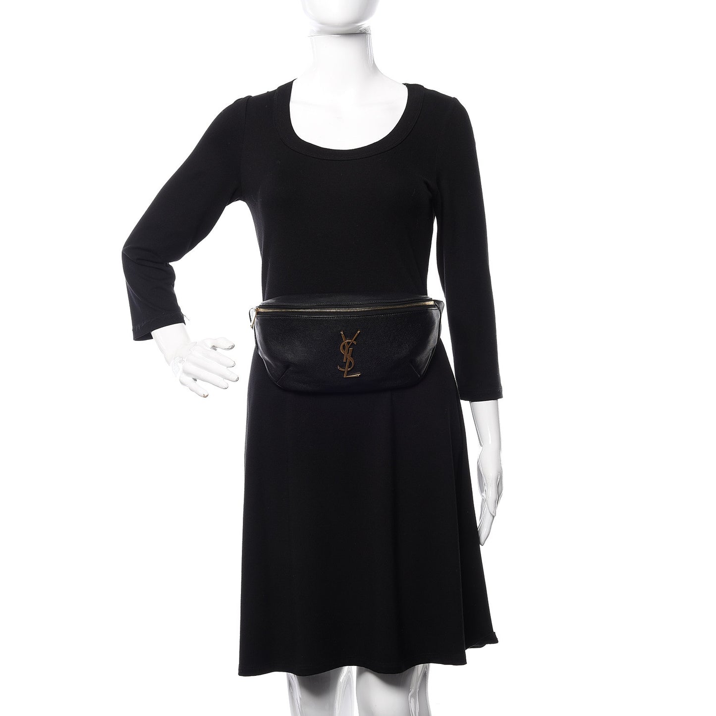 Grain De Poudre Monogram Belt Bag Black