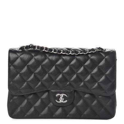 Chanel Caviar Quilted Jumbo Double Flap Black 1 of 10