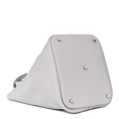 Hermes Taurillon Clemence Picotin Lock 26 GM Bleu Arctic 4 of 12