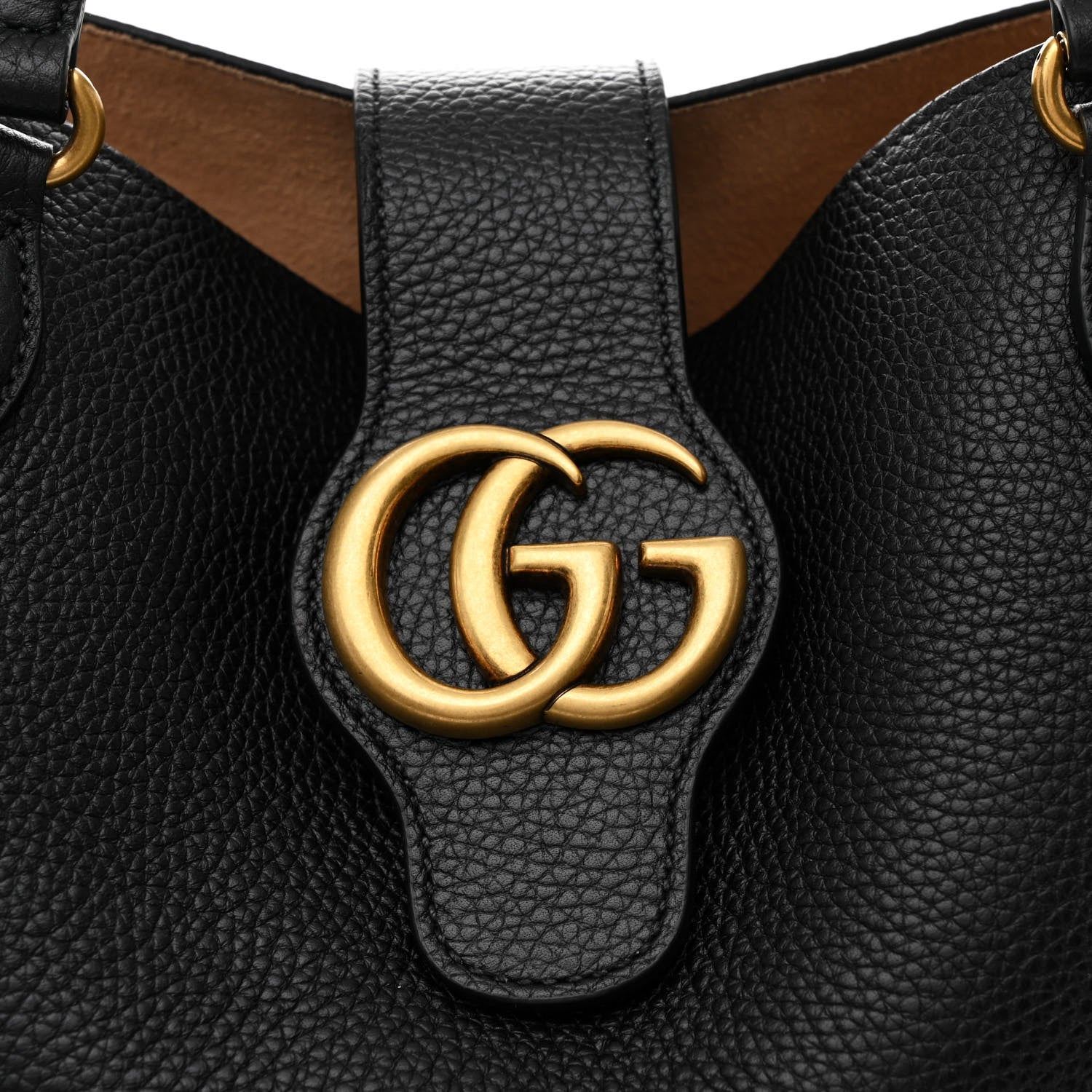 Gucci Grained Calfskin Small Dahlia Tote Black 10 of 12