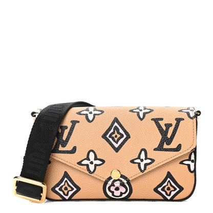 Louis Vuitton Monogram Wild At Heart Felicie Strap & Go Arizona Creme 1 of 6