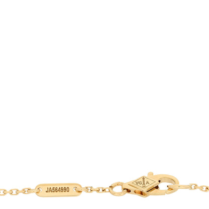 Van Cleef & Arpels 18K Yellow Gold Mother of Pearl Sweet Alhambra Bracelet 4 of 5