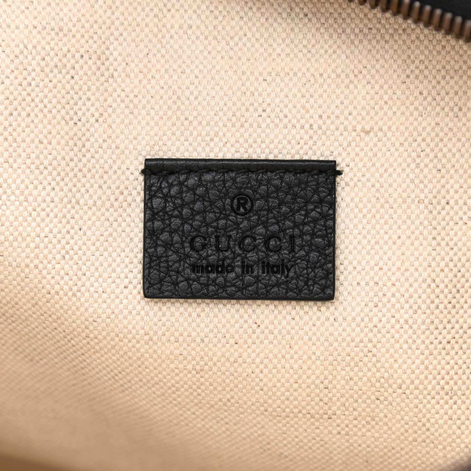 Gucci Grained Calfskin Small Logo Belt Bag Black 6 of 10