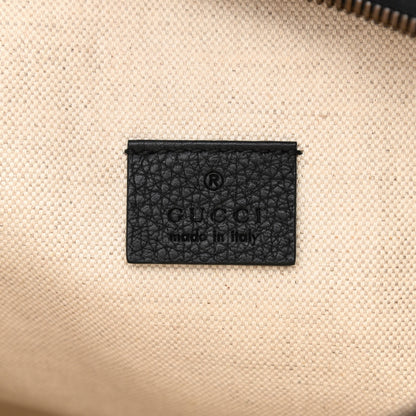 Gucci Grained Calfskin Small Logo Belt Bag Black 6 of 10