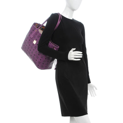 MCM Visetos Medium Project Reversible Shopper Tote Purple 2 of 23