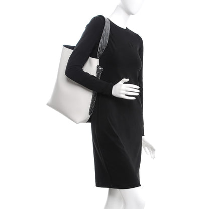 Celine Shiny Smooth Calfskin Small Twisted Cabas White Black 2 of 13