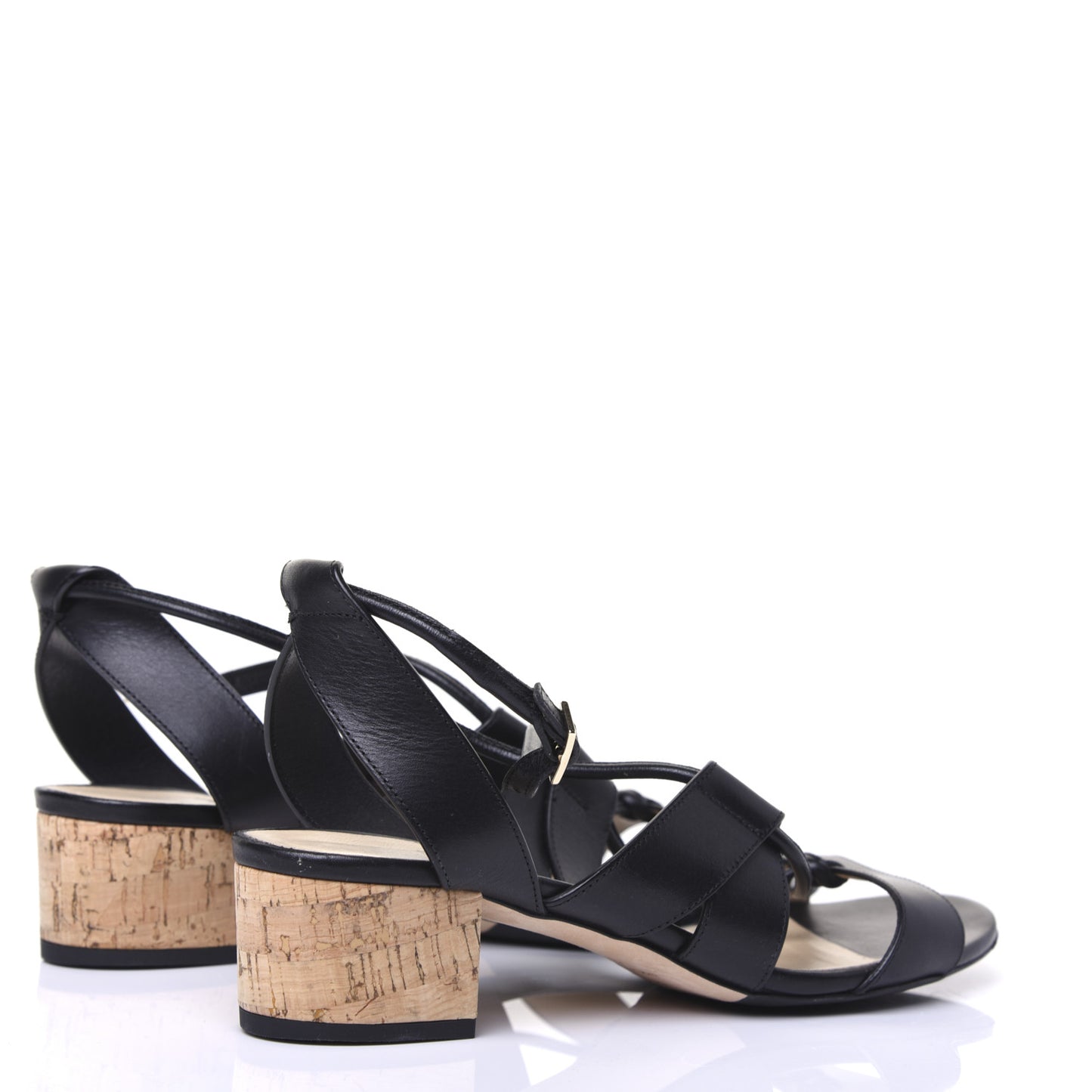 Calfskin Margo Ghillie Laced Sandals 39 Black