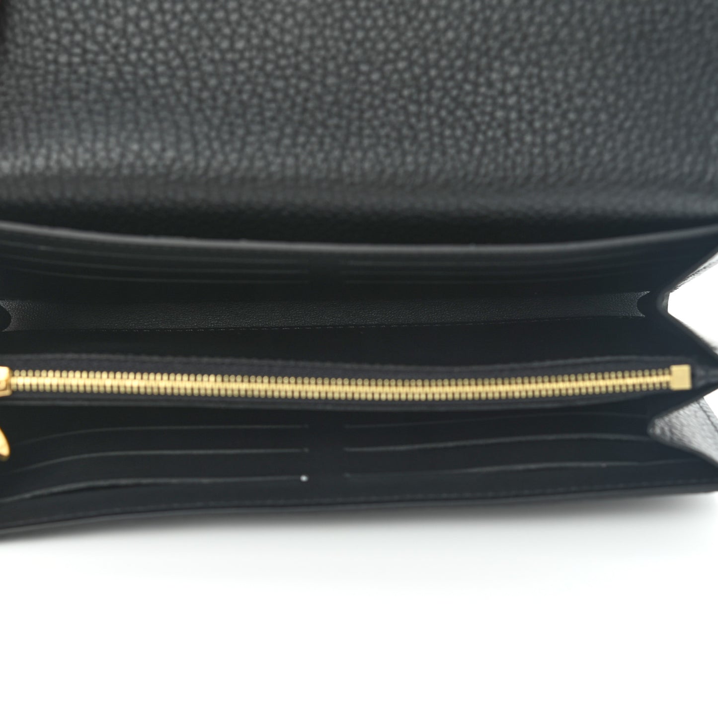 Taurillon Embellished Capucines Long Wallet Black