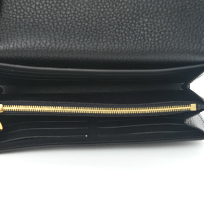 Louis Vuitton Taurillon Embellished Capucines Long Wallet Black 4 of 5