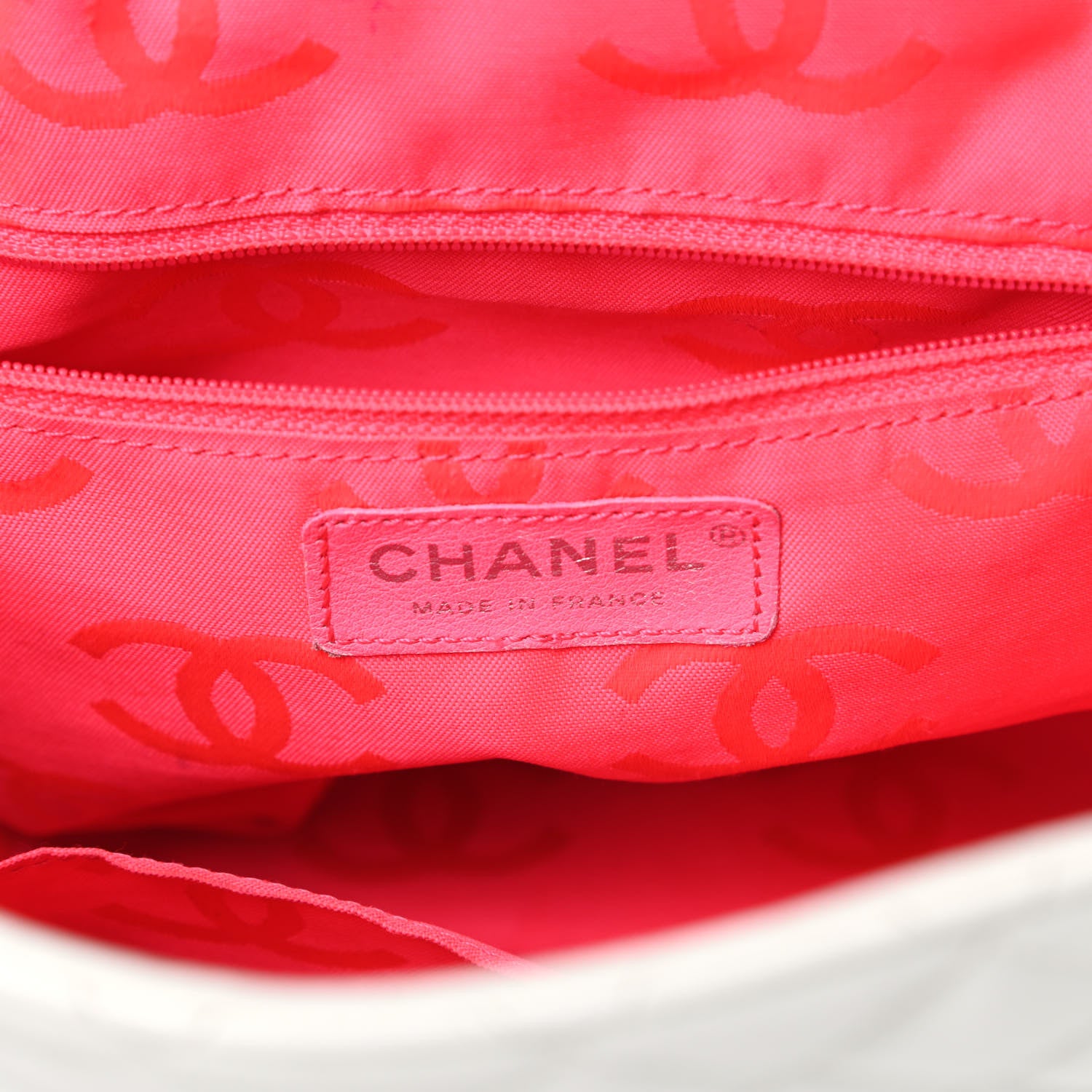 Chanel Calfskin Quilted Large Cambon Flap White Black 6 of 17