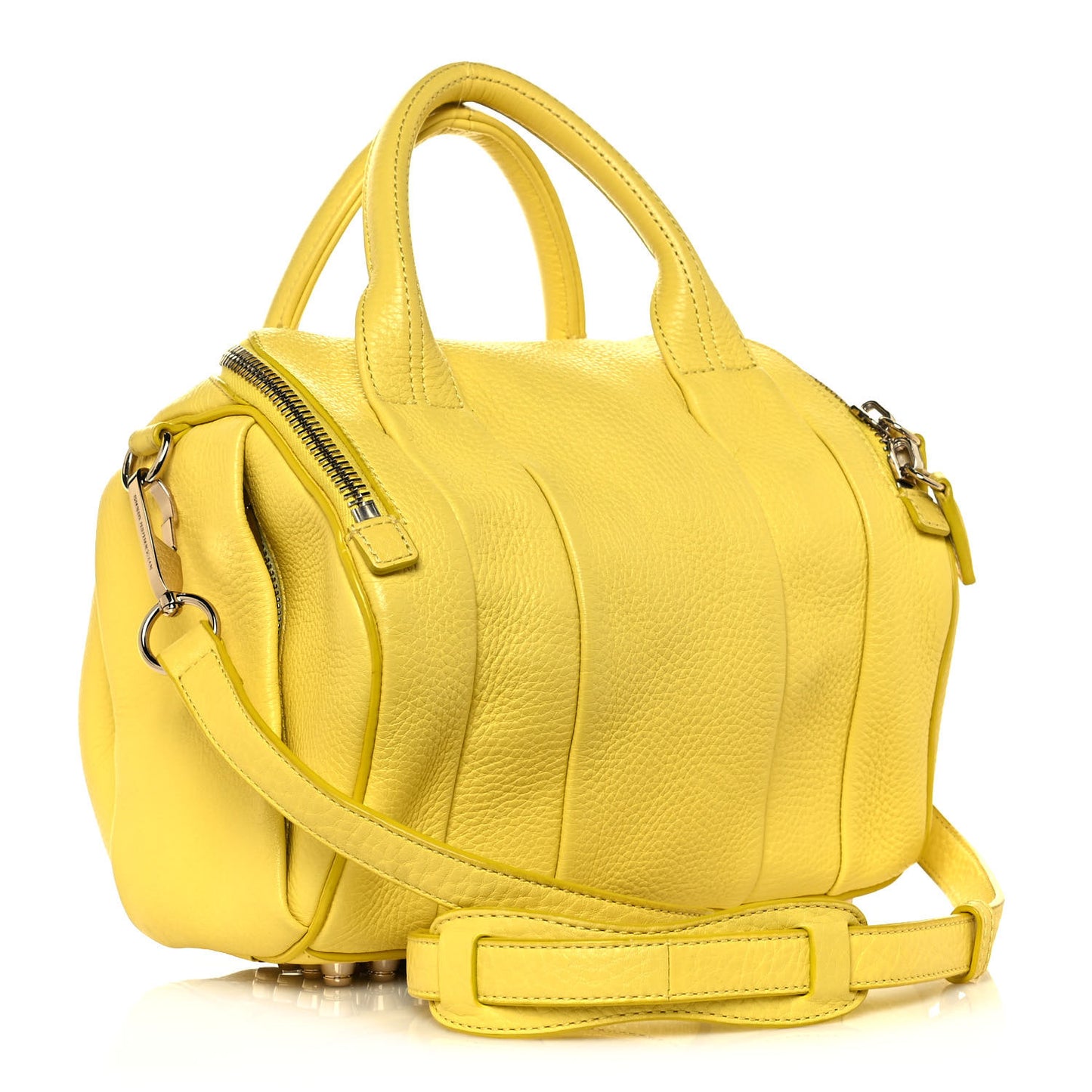 Pebbled Lambskin Rockie Yellow Gold Hardware