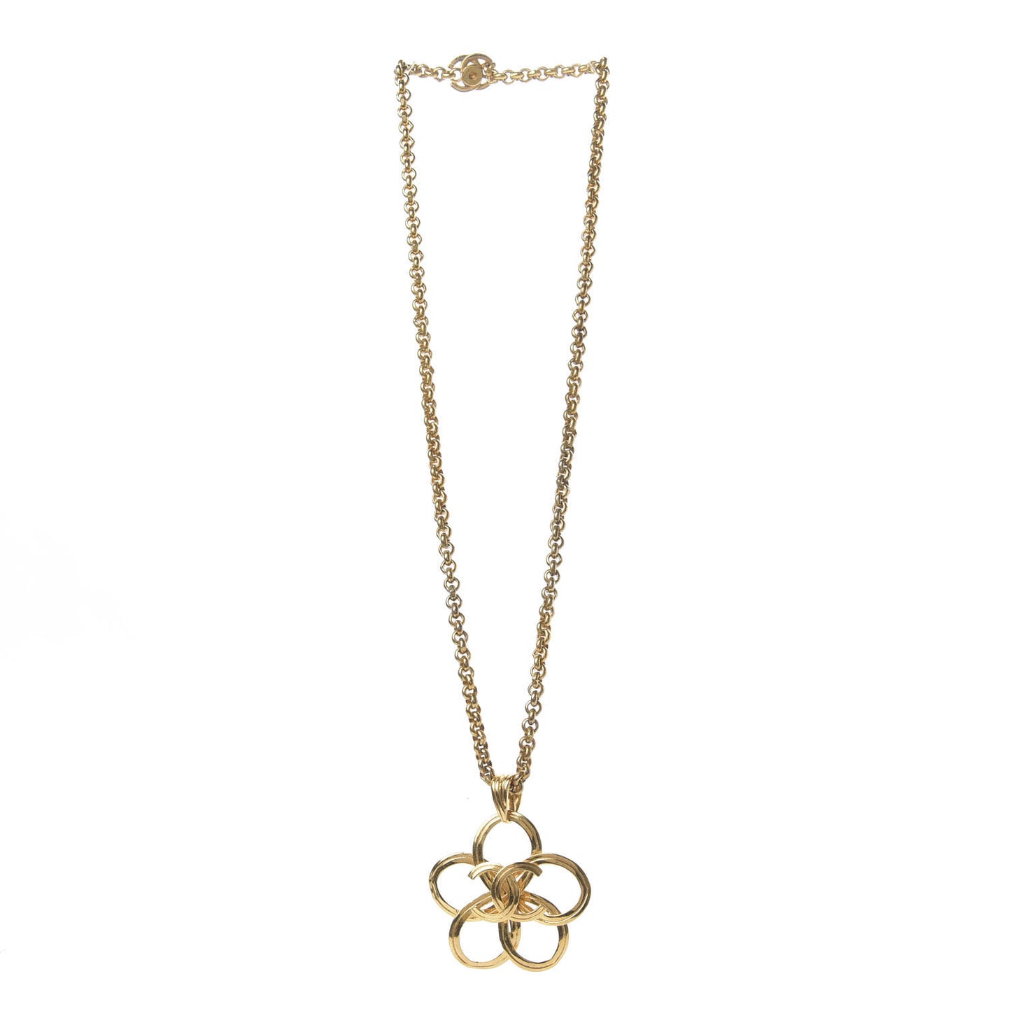 CC Flower Necklace Gold