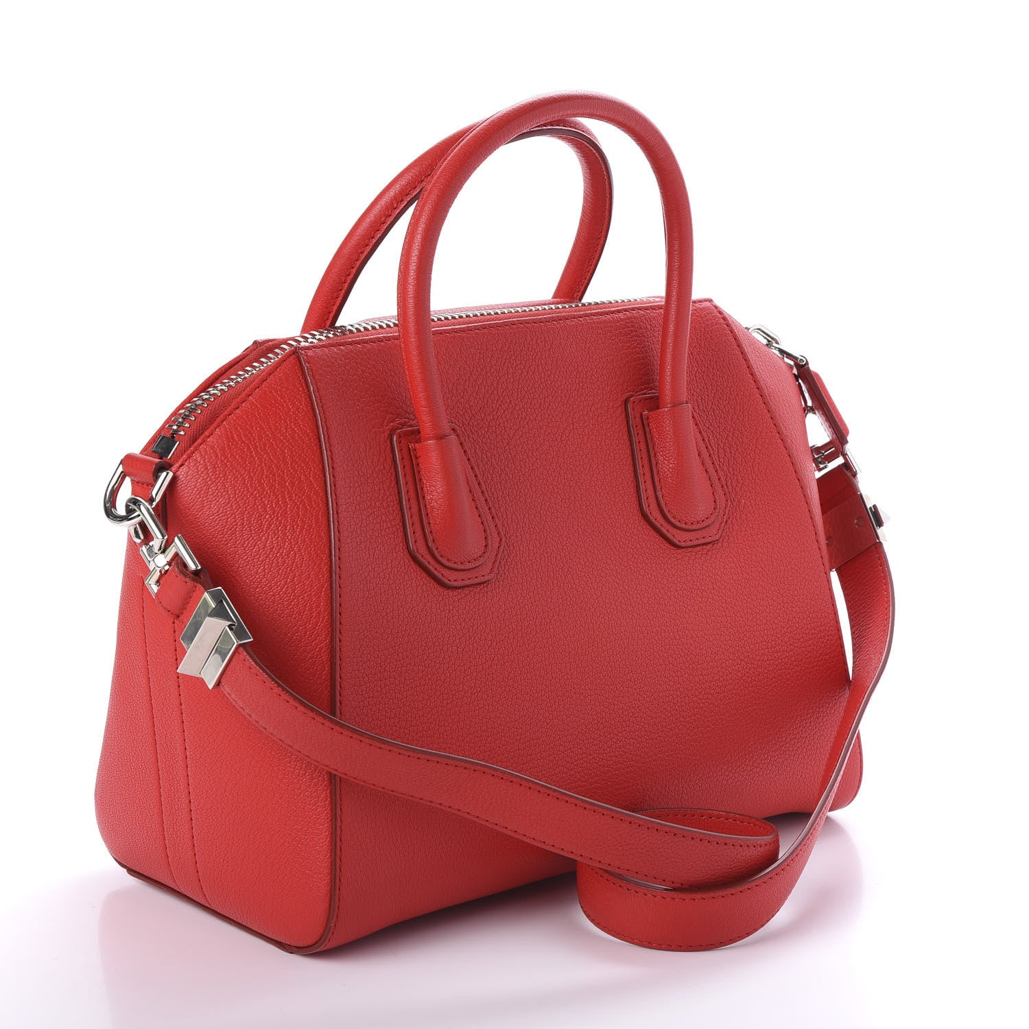 Givenchy Sugar Goatskin Small Antigona Red 2 of 10