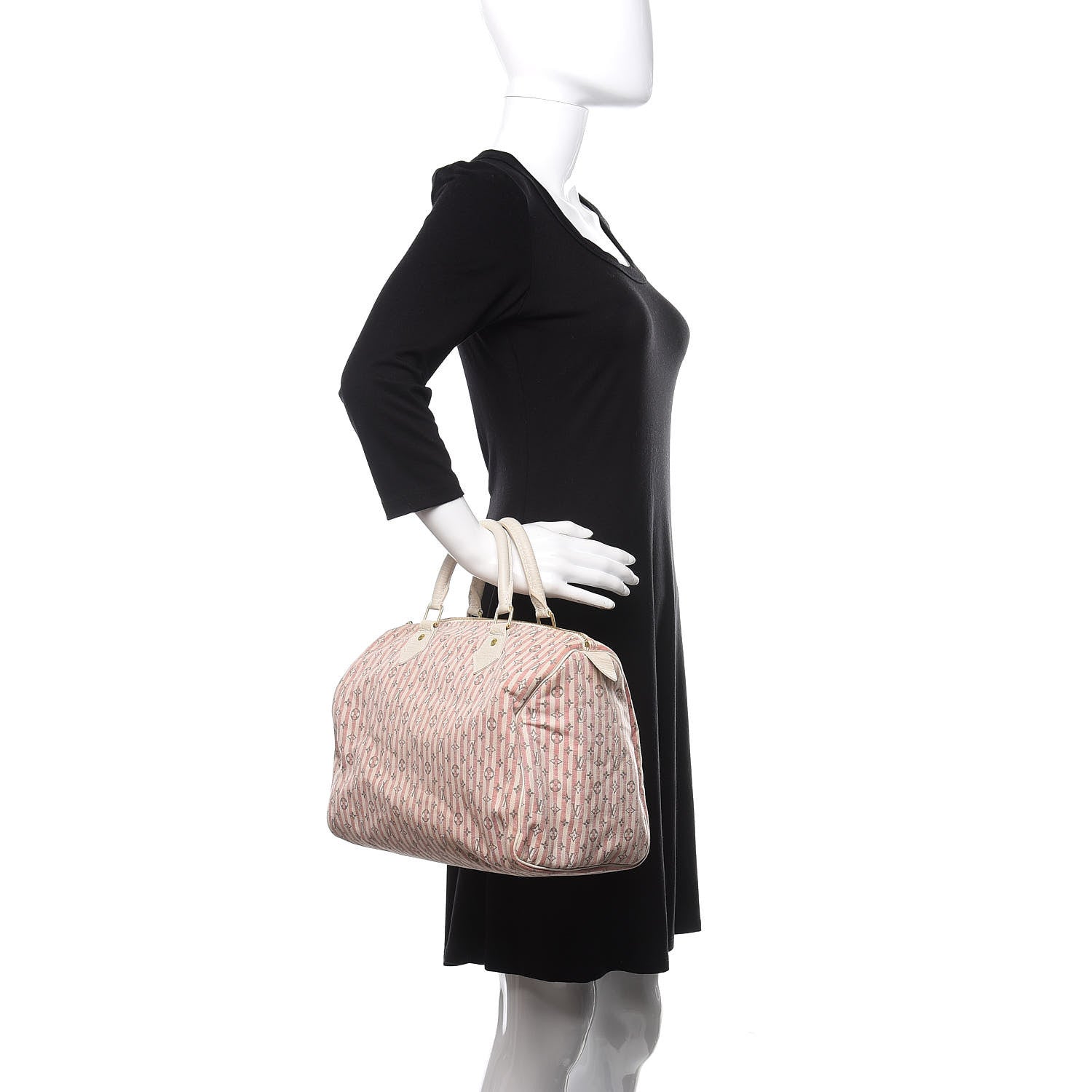 Louis Vuitton Mini Lin Croisette Speedy 30 Rouge 2 of 10