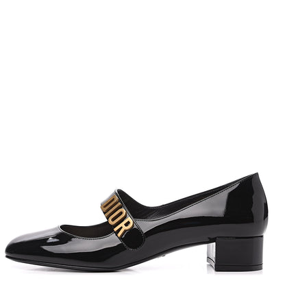 Christian Dior Patent Baby-D Ballet Pumps 39 Black 1 of 9