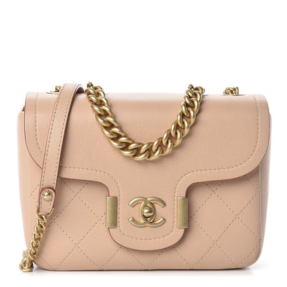 Chanel Grained Calfskin Archi Chic Flap Beige 1 of 17