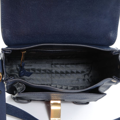 Proenza Schouler Leather PS1 Mini Pouch Messenger Bag Midnight 5 of 11