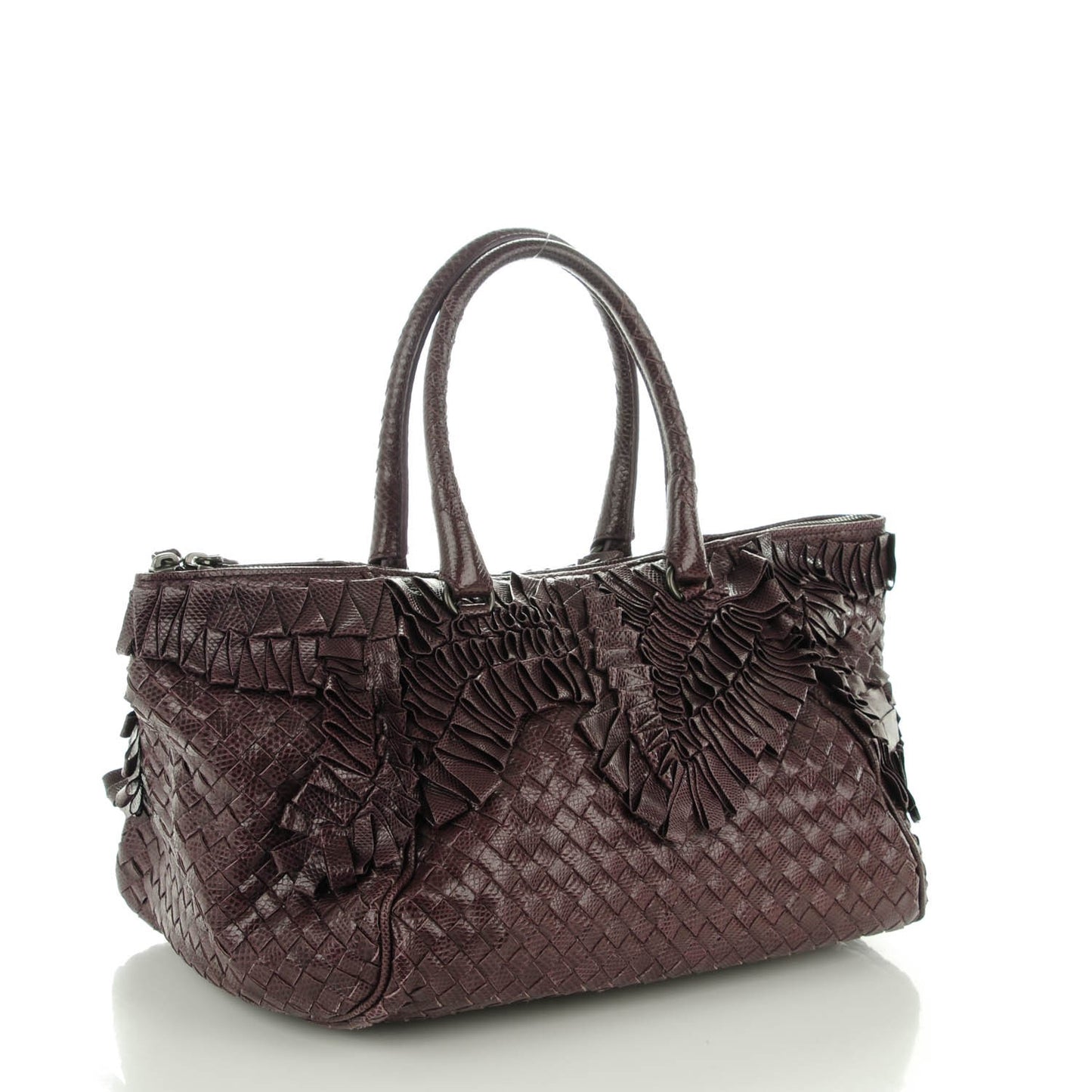Intrecciato Karung Chantilly Bag Grape