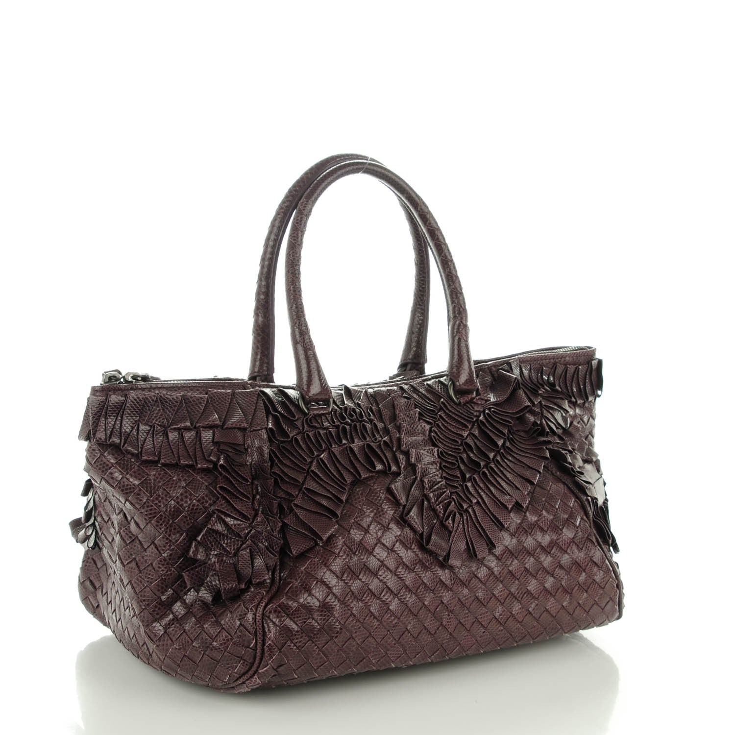 Bottega Veneta Intrecciato Karung Chantilly Bag Grape 3 of 8