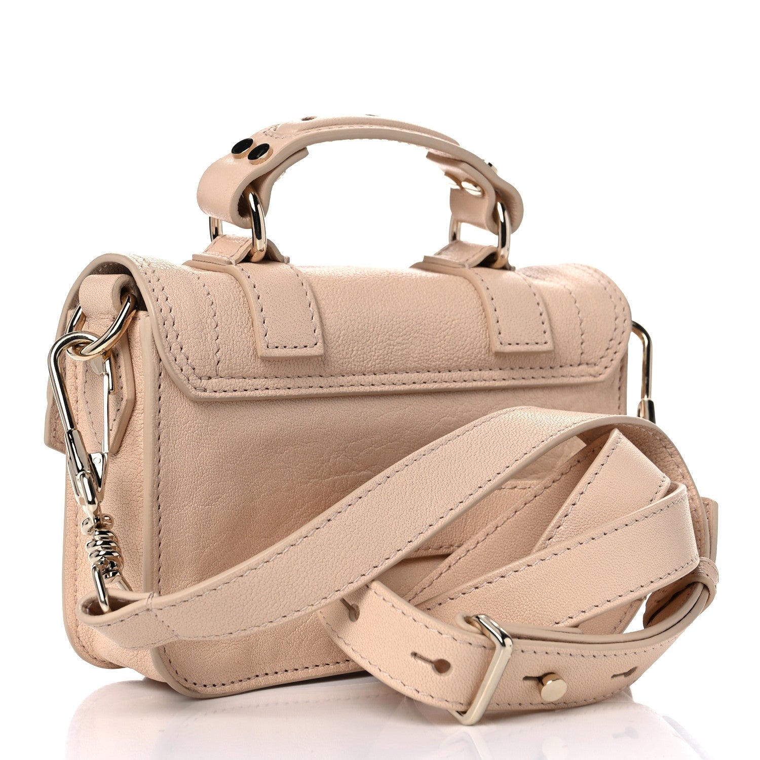 Proenza Schouler Lambskin Micro PS1 Satchel Light Apricot 4 of 14