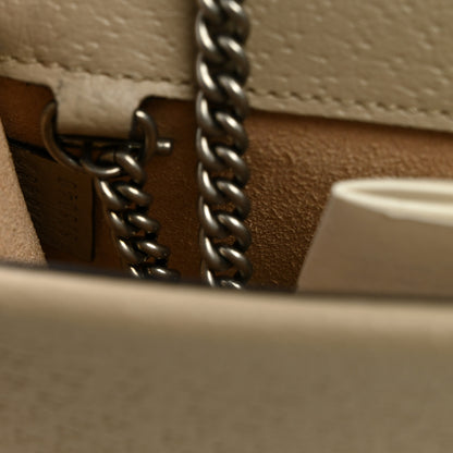 Gucci GG Supreme Monogram Textured Dollar Calfskin Super Mini Dionysus Shoulder Bag Beige Mystic White Oatmeal 7 of 11