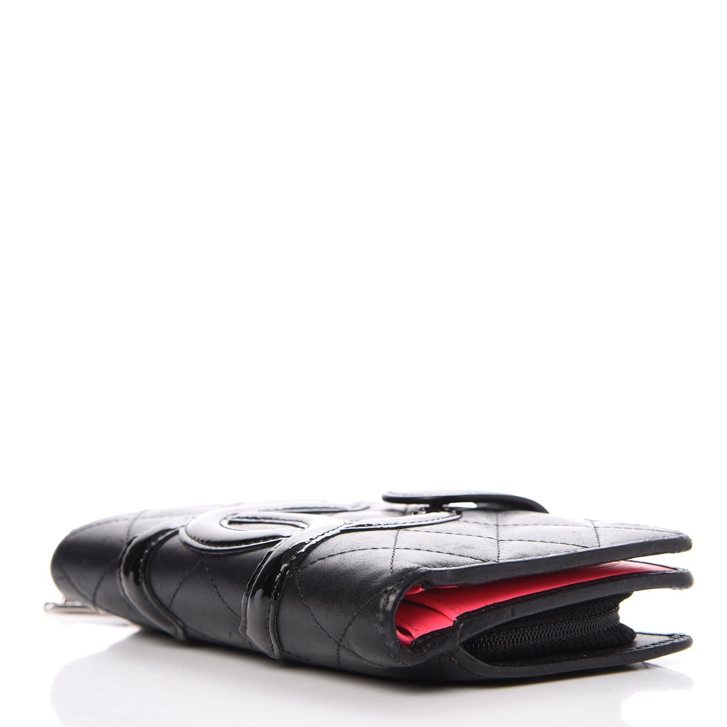Chanel Calfskin Cambon Zipped Pocket Wallet Black 4 of 10