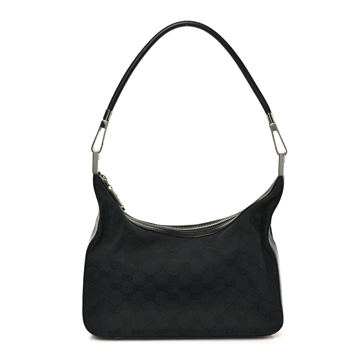 Gucci Monogram GG Clasp Hobo Black 1 of 10