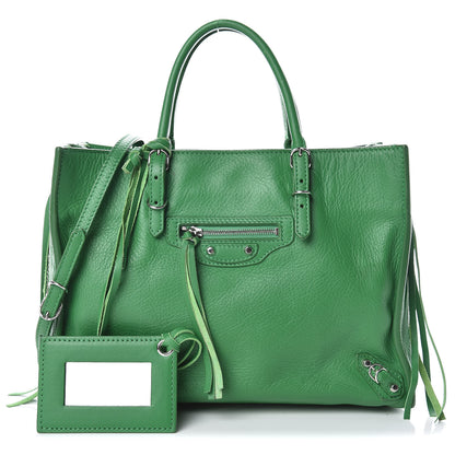 Balenciaga Veau Papier A6 Zip Around Tote Vert Trefle 1 of 15