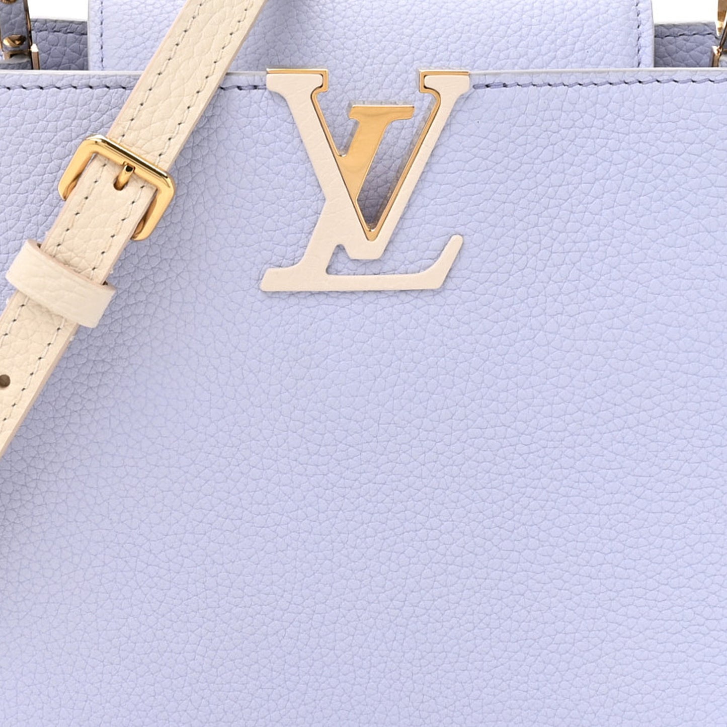 Taurillon Braided Chain Capucines BB Iris Creme