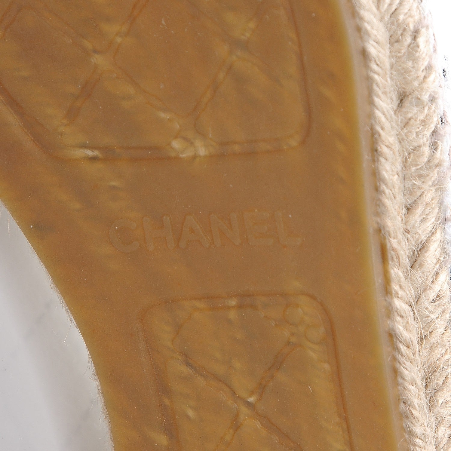 Chanel Tweed Patent Calfskin CC Espadrilles 41 White Black 7 of 11