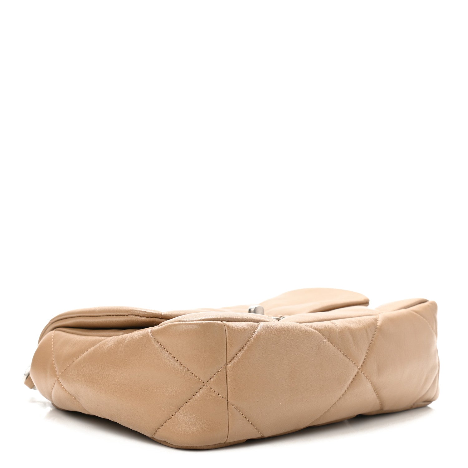 Chanel Lambskin Quilted Medium Chanel 19 Flap Dark Beige 4 of 11