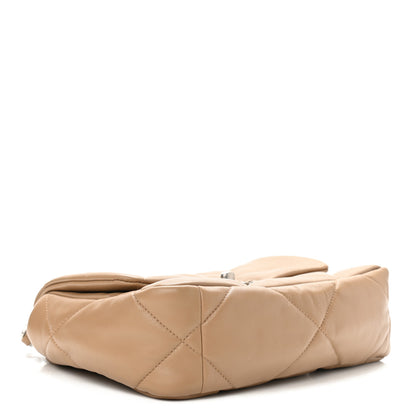 Chanel Lambskin Quilted Medium Chanel 19 Flap Dark Beige 4 of 11