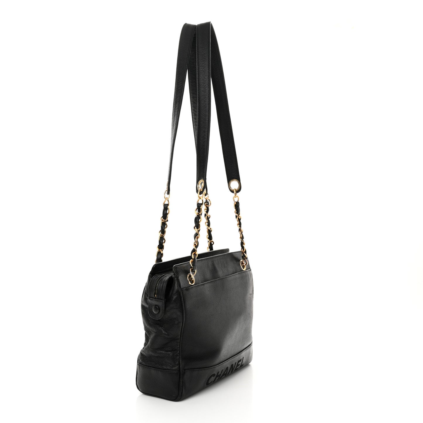Caviar CC Shoulder Bag Black