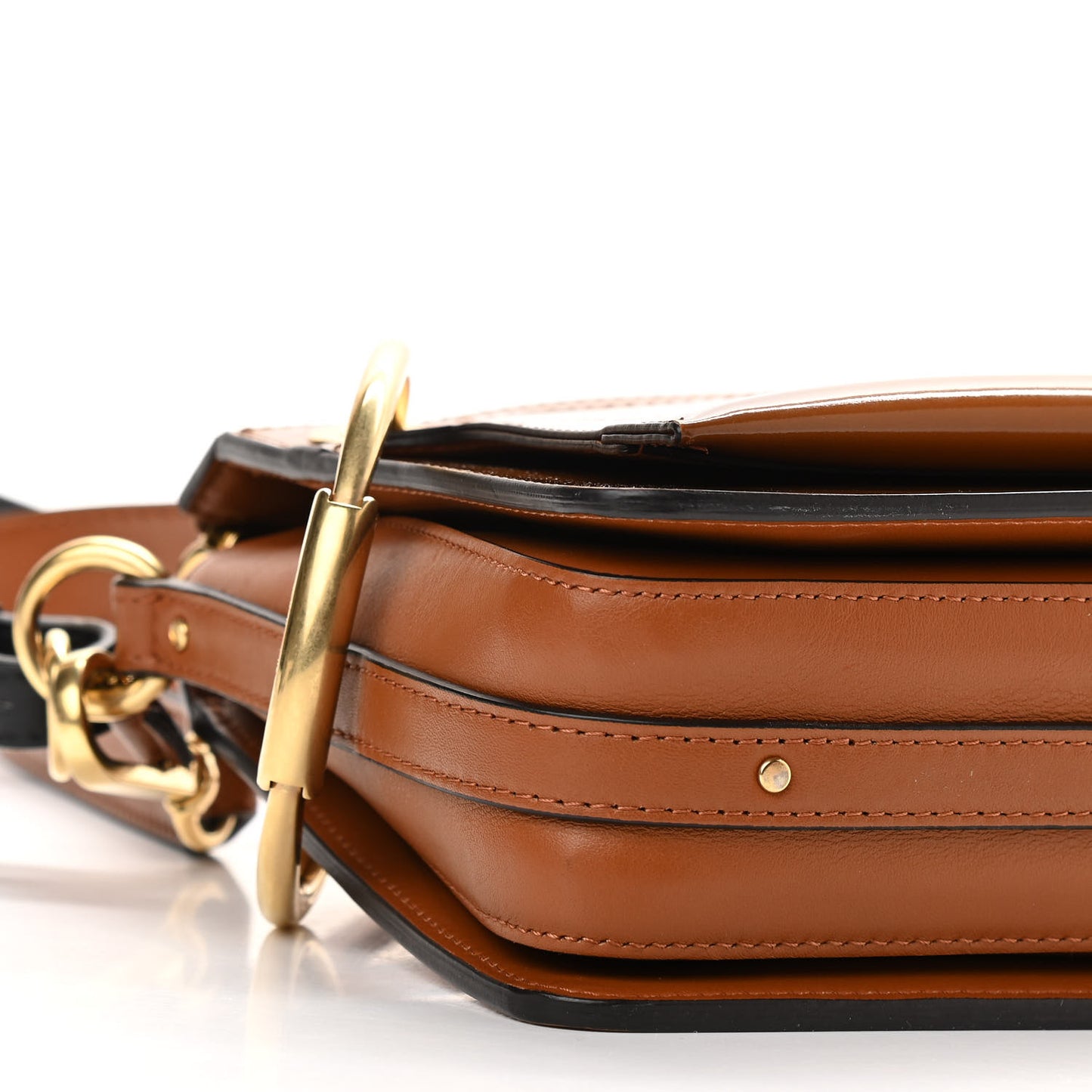 Patent Small Roy Bag Caramel
