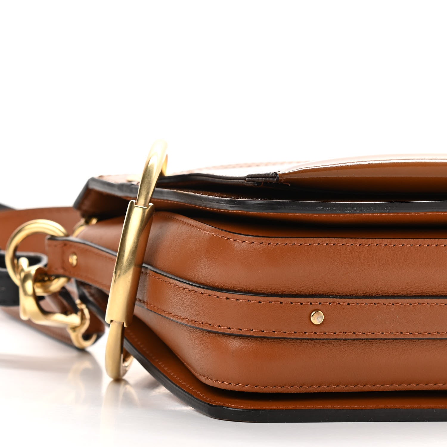 Chloe Patent Small Roy Bag Caramel 9 of 11