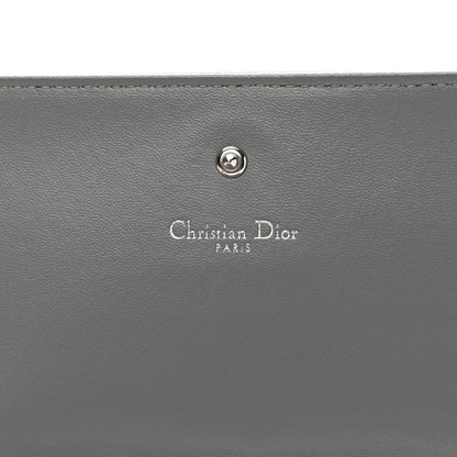 Christian Dior Grained Calfskin Diorama Croisiere Chain Wallet Gris 7 of 9