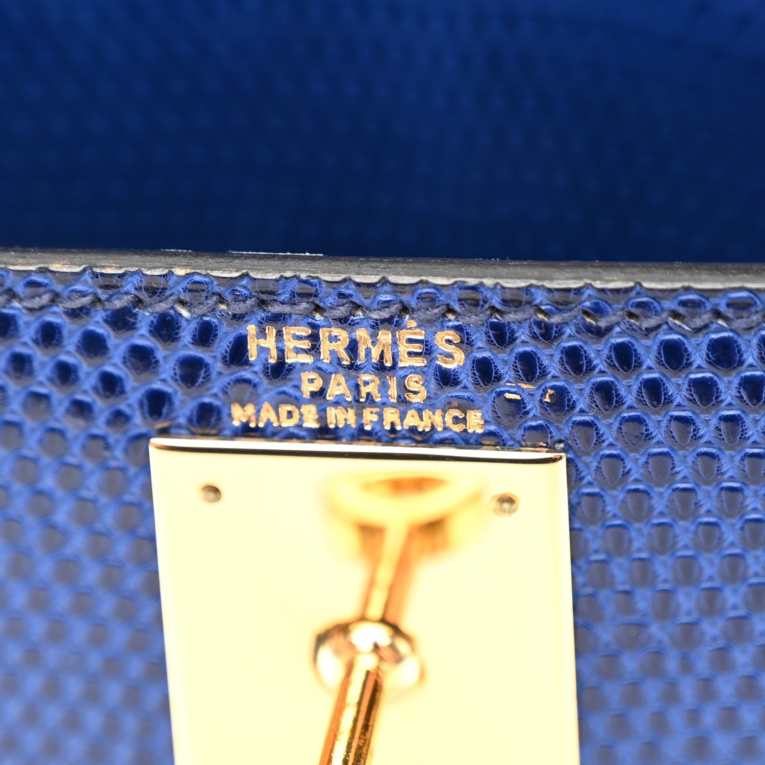 Hermes Lizard Kelly Sellier 28 Bleu Saphir 6 of 19