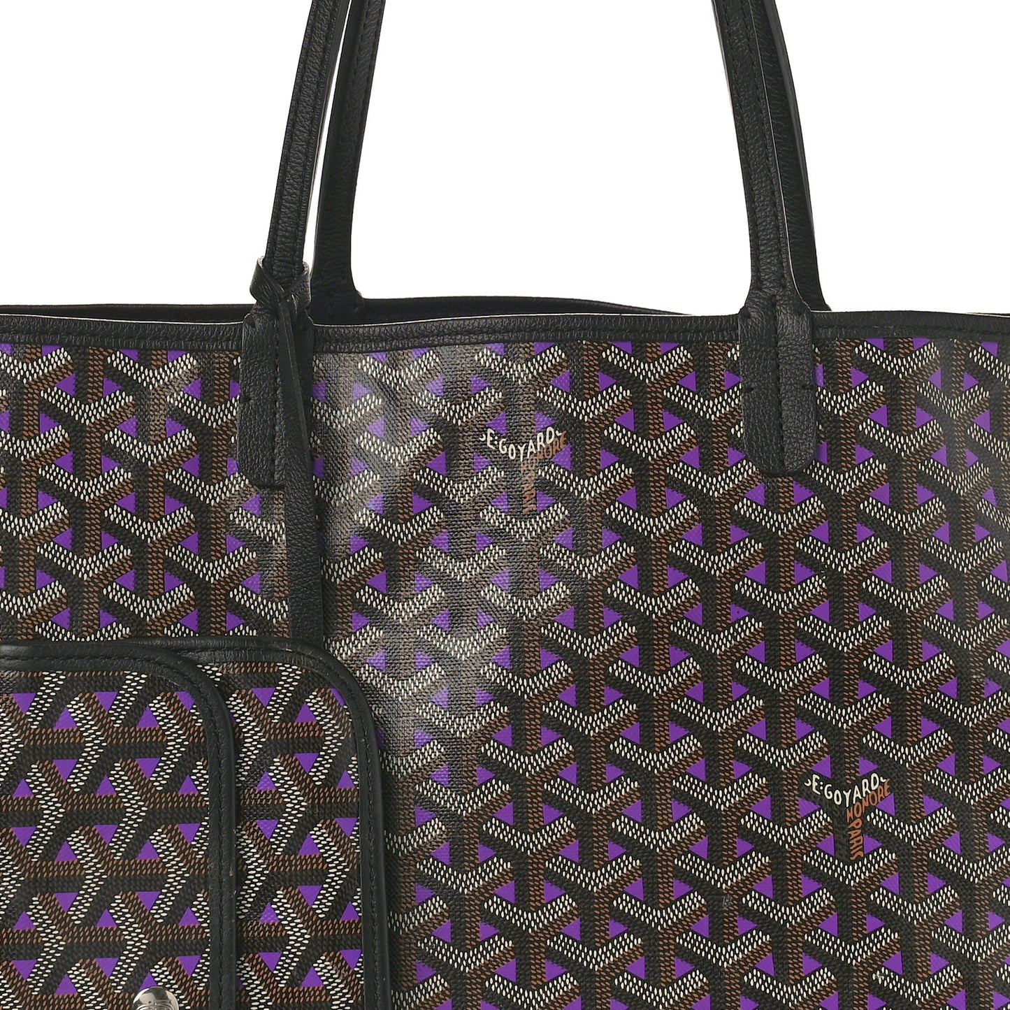Goyardine Saint Louis Claire Voie PM Black Violet