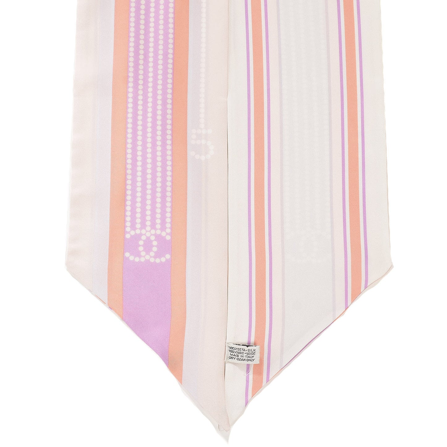 Silk Scarf Beige Violet