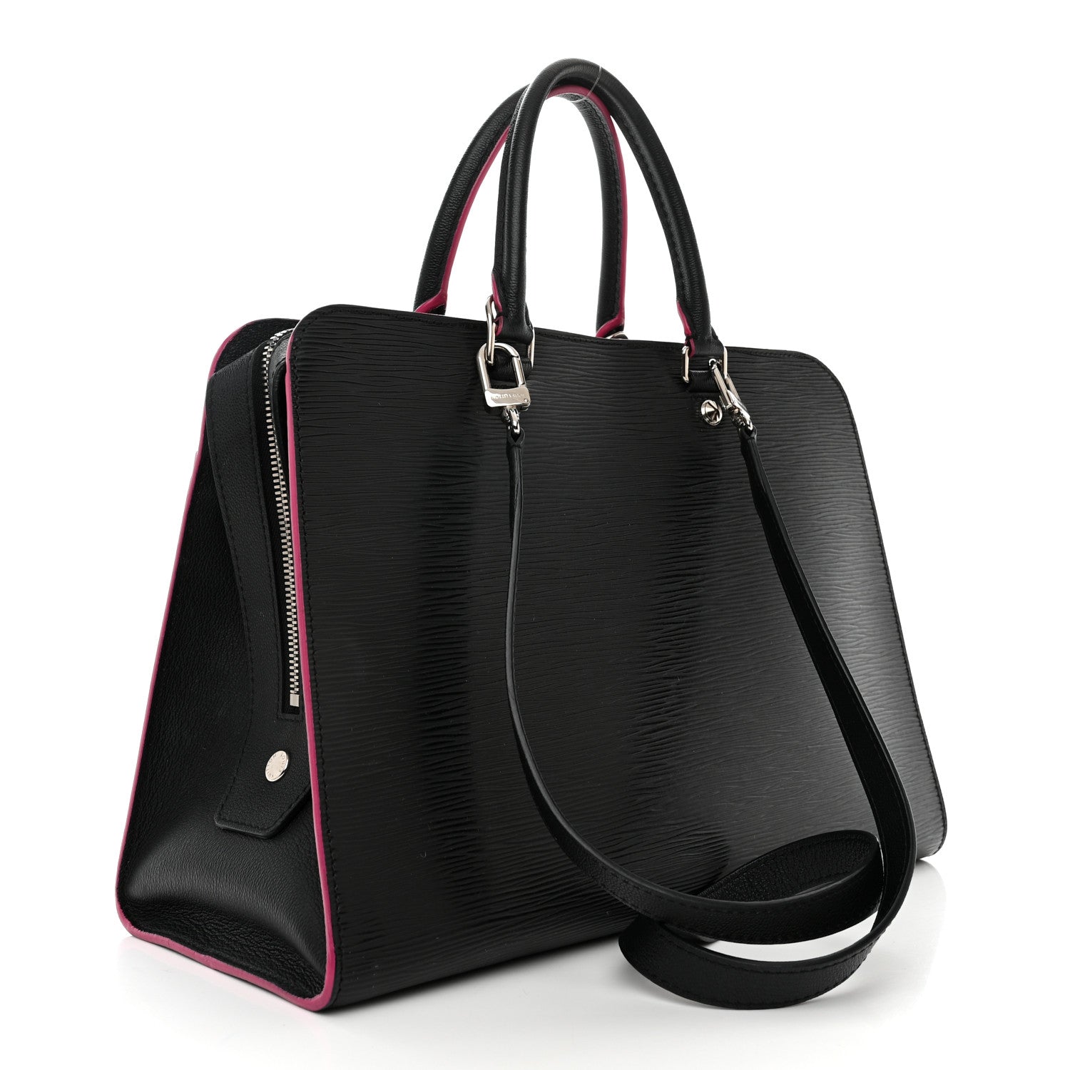Louis Vuitton Epi Vaneau GM Black Hot Pink 3 of 9