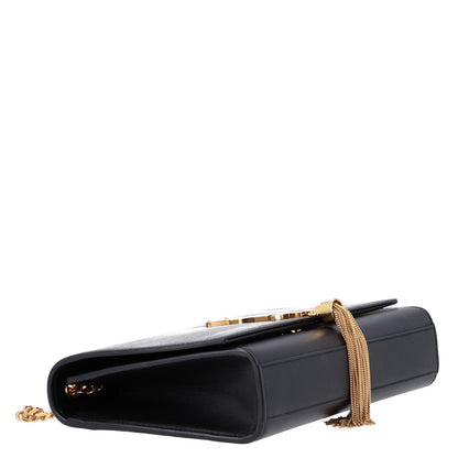 Saint Laurent Smooth Calfskin Medium Classic Monogram Kate Tassel Satchel Black 4 of 11