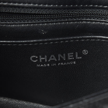Chanel Lambskin Quilted Mini Rectangular Flap Black 8 of 9