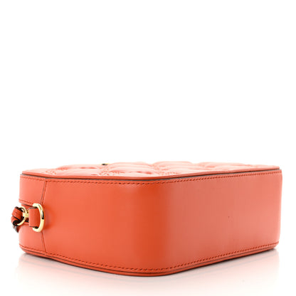 Gucci Calfskin GG Matelasse Shoulder Bag Spring Orange Natural 4 of 10